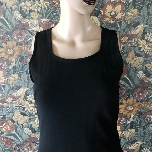 90s Zara Basic Minimalist Black Maxi Dress Size Small Medium - Picture 6 of 6